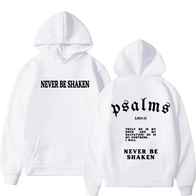 Moletom cristão estético masculino, pulôver casual de grandes dimensões, verso bíblico, vestuário de Jesus, moda masculina, streetwear