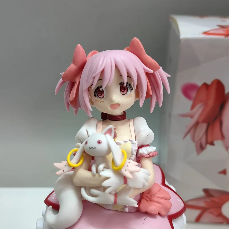 22CM Aciton Figure Model Toy Anime Magia Record Mahou Shoujo Madoka Figure Magica Gaiden Kaname Kyuubey Standing Animation Gift