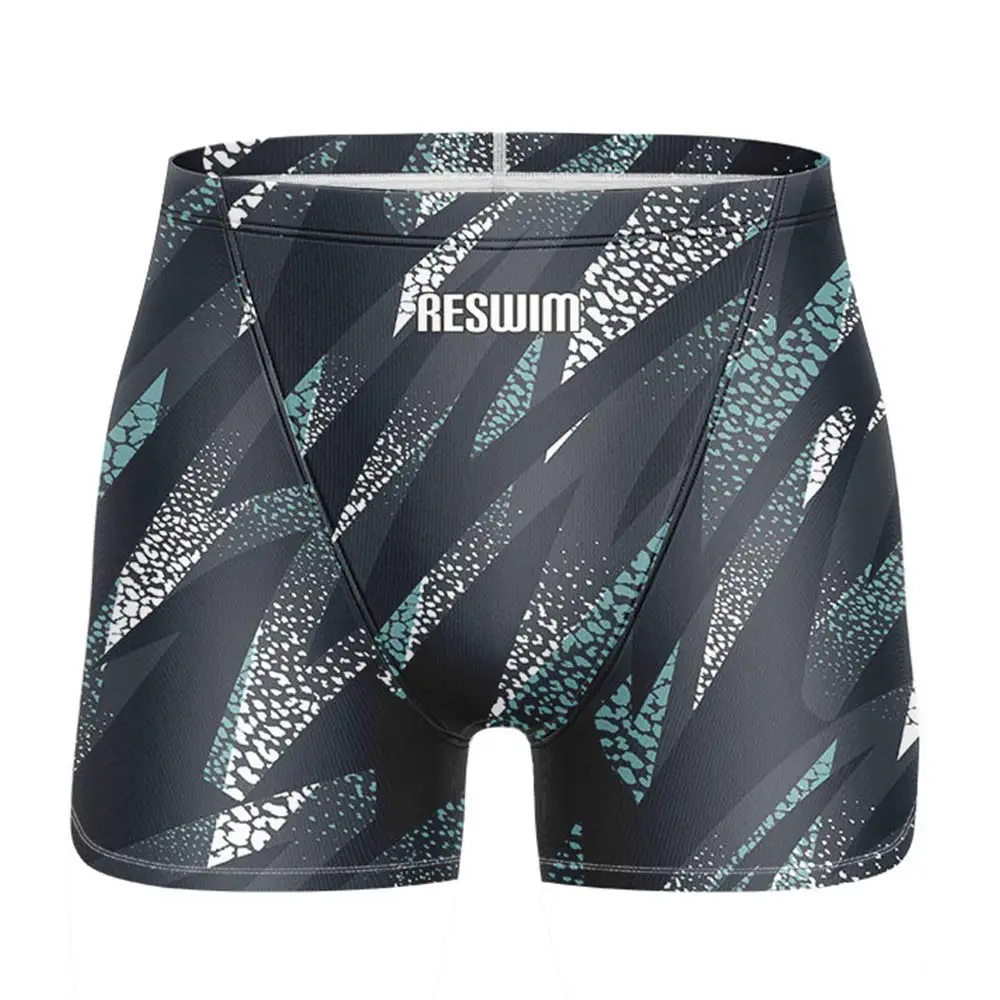 New Men's Summer Jammer Swimsuit Swimming Surfing Trunks Beach Tights Shorts Quick Dry Pool Swimming Pantalones Gym Swimwear