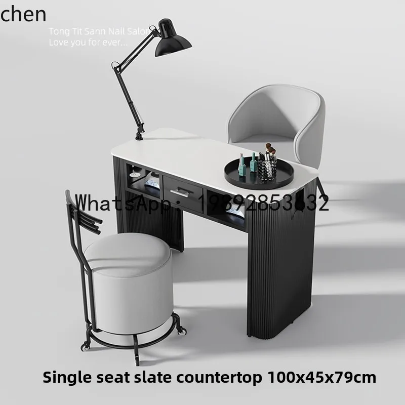 

new rock slab manicure table manicure table and chair set single double widened nail salon special table