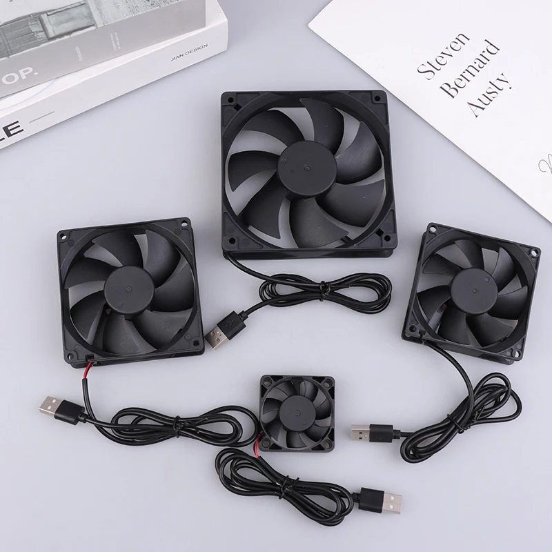 5 فولت فرش مروحة التبريد USB راوتر مروحة حالة الكمبيوتر صندوق التلفزيون علبة التبريد 50 مللي متر 80 مللي متر 90 مللي متر 120 مللي متر الكمبيوتر لتقوم بها بنفسك برودة سطح المكتب مروحة #3