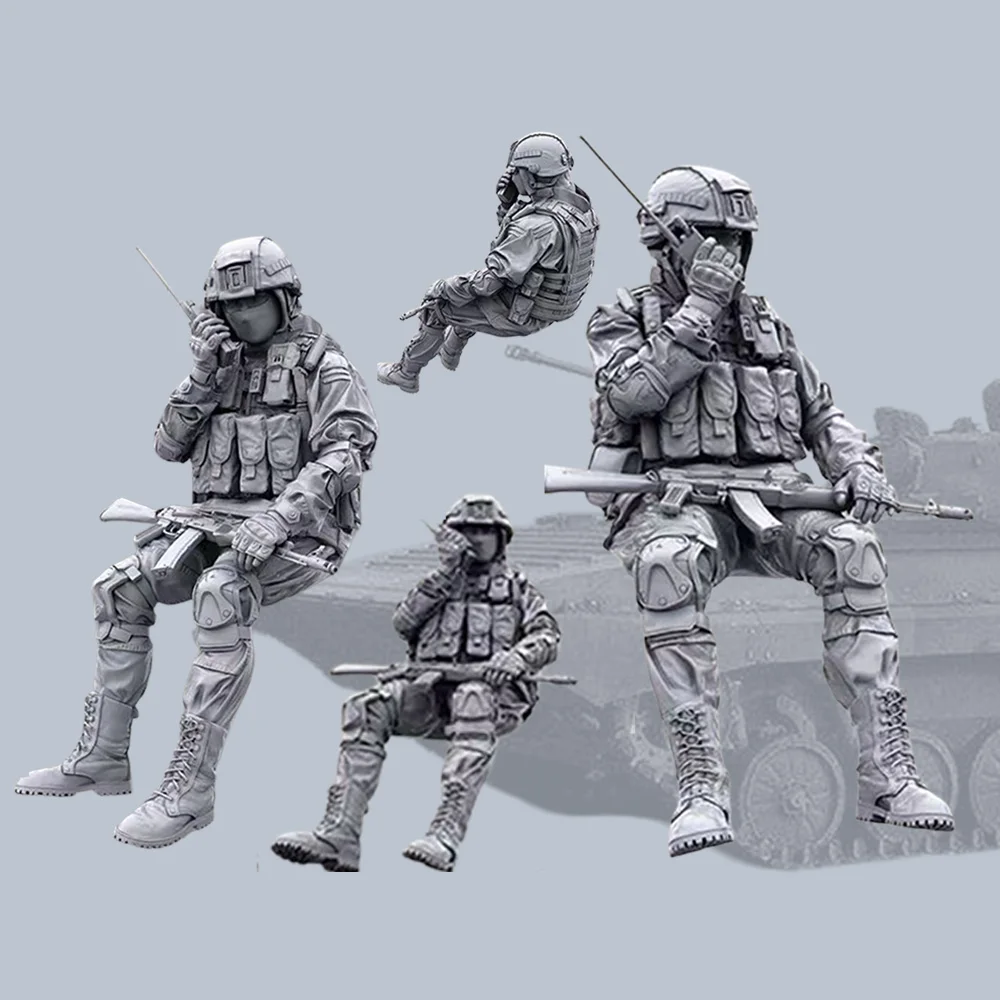 

1/35 Resin Model Kit Russian Modern Special Forces High Quality Unassembled Grey Model Military Figure Modeling Scene Gift