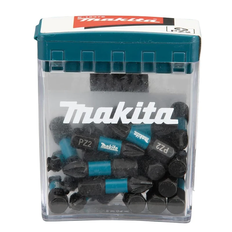 Imagem -05 - Makita-chave de Fenda Broca Acessório de Ferramenta Elétrica de Alta Dureza Preto de Impacto Amplamente Utilizado Pz2 Haste em Forma c E12376 25 mm 25 Peças