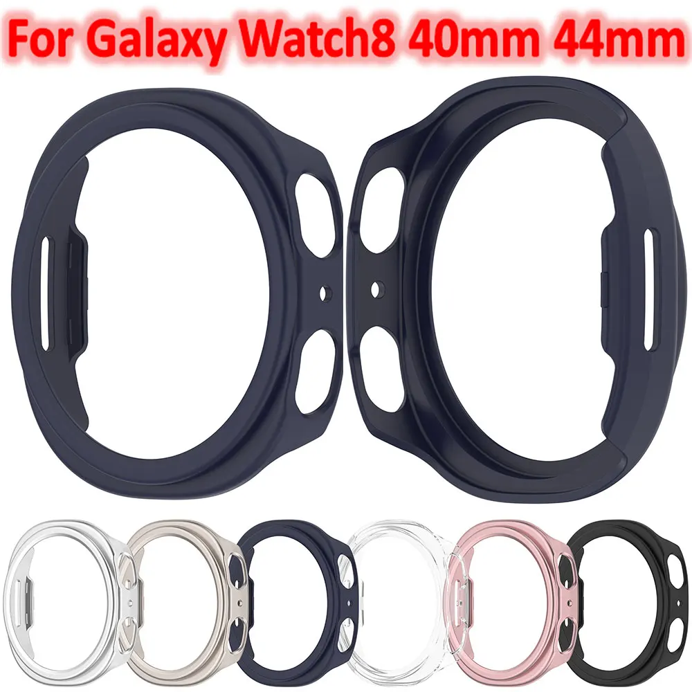 PC Case for Samsung Galaxy Watch8 40mm 44mm Matte Cover Protective Hollow Bumper Shell for Galaxy Watch 8 Smartwatch Accessories