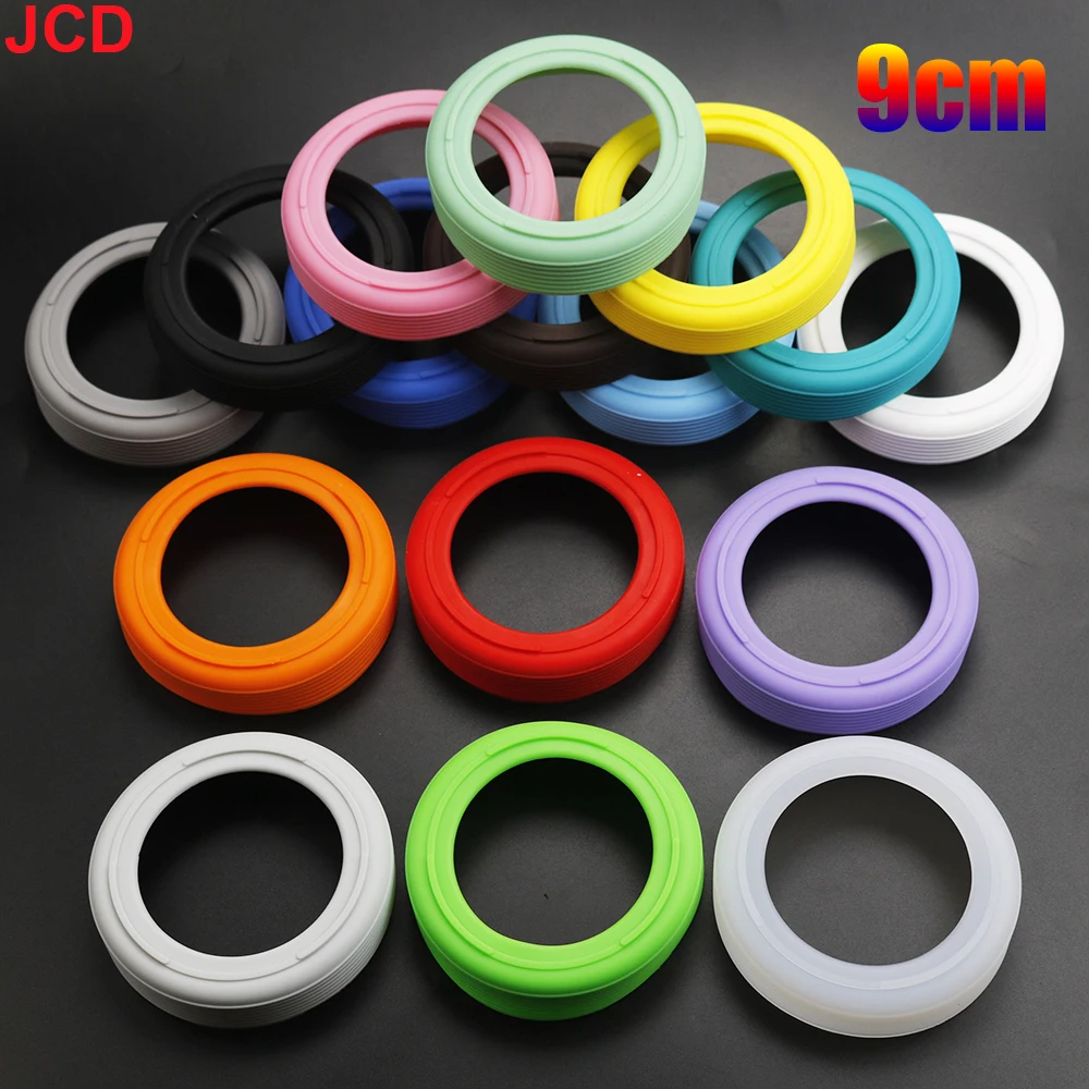 1piece 9CM 23G Colour Threaded Soft Silicone Cup Bottom Cover Wear Resistant Ring Sleeve Sheath Anti Slip Good Toughness Elastic