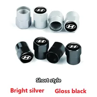 4Pcs Car Metal Tire Valve Caps Protection Cover Tyre Air Stem Covers Accessories For Hyundai Sonata Wagon Ioniq i20 i30 ix20