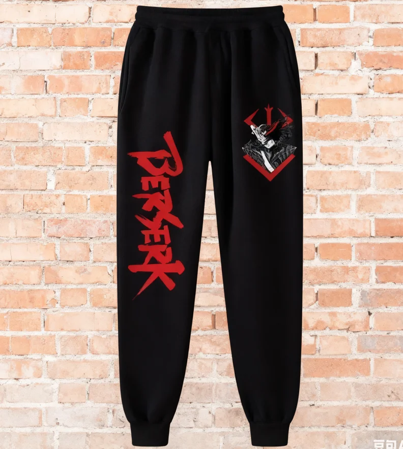 

Лидер продаж, модные брюки в стиле аниме Crazy Anime, осенние и зимние брюки для бега, мужские повседневные удобные спортивные брюки для бега