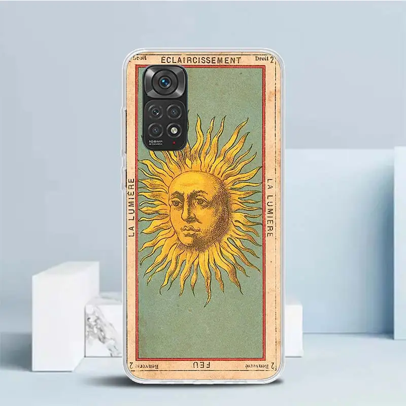 Tarot Cards Reading Art Soft Cover for Xiaomi Redmi Note 12 11S 11T 11E 10S 10 Pro Print Phone Case 11 9S 9 9T 8 8T 7 6 5 Plus C