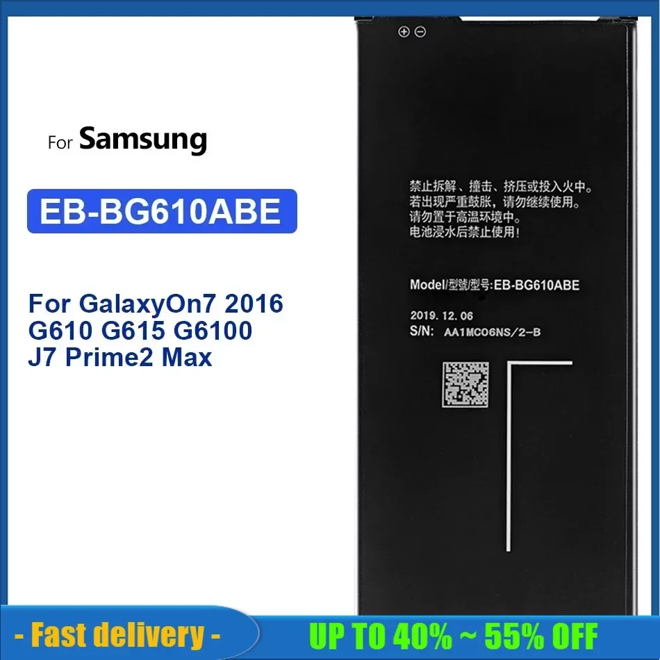 EB-BG610ABE 3300mAh Battery For Samsung Galaxy J6 Plus J6+ J6plus SM-J610F / J4+ J4PLUS J4 Plus 2018 SM-J415 / J4 Core J410 AKKU