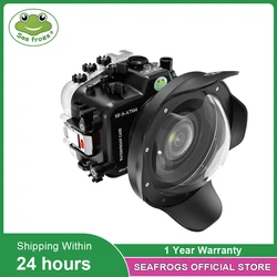 Seafrogs 40M/130FT Underwater Camera Housing For Sony Alpha 7 IV (ILCE-7M4 /α7 IV) With Dome Port (WA005-F-B-A)