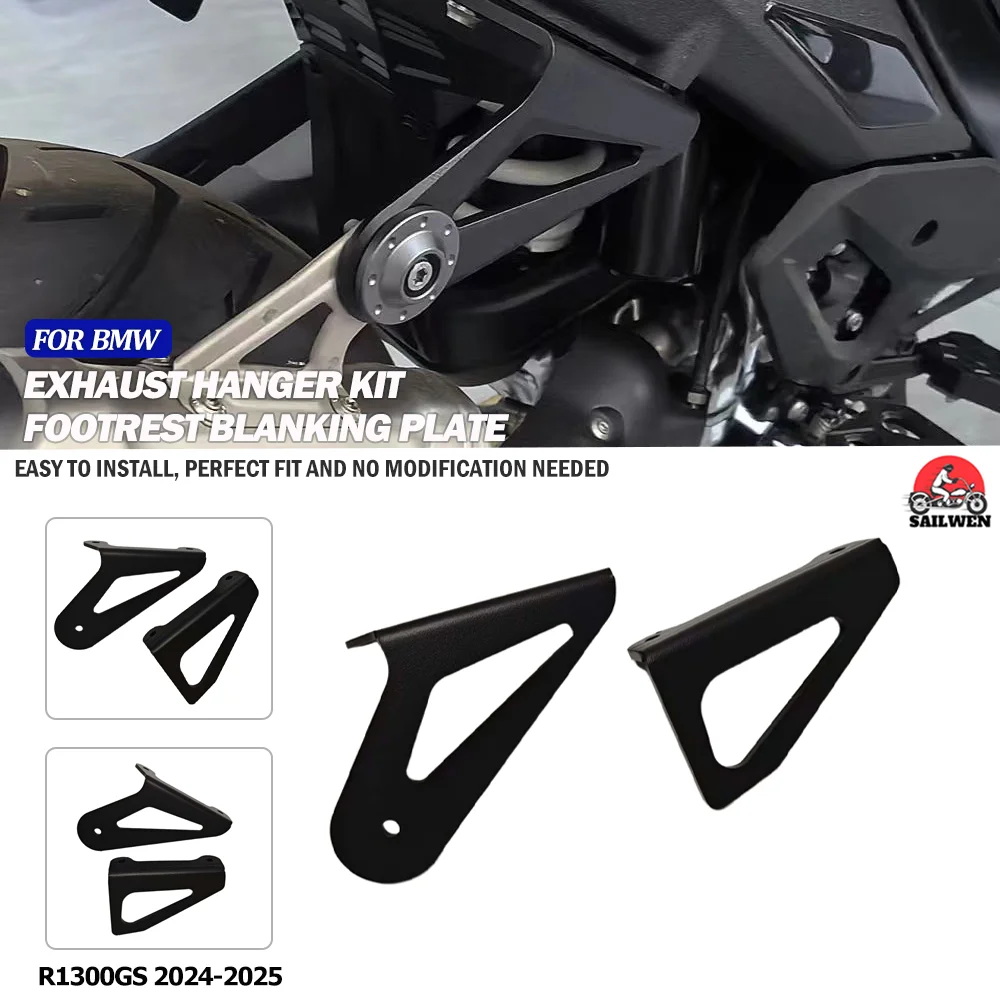 

Rear Footrest Blanking Plates For BMW R1300GS r1300gs R 1300 GS Motorcycle Accessories Pedals Exhaust Hanger Bracket Parts ﻿