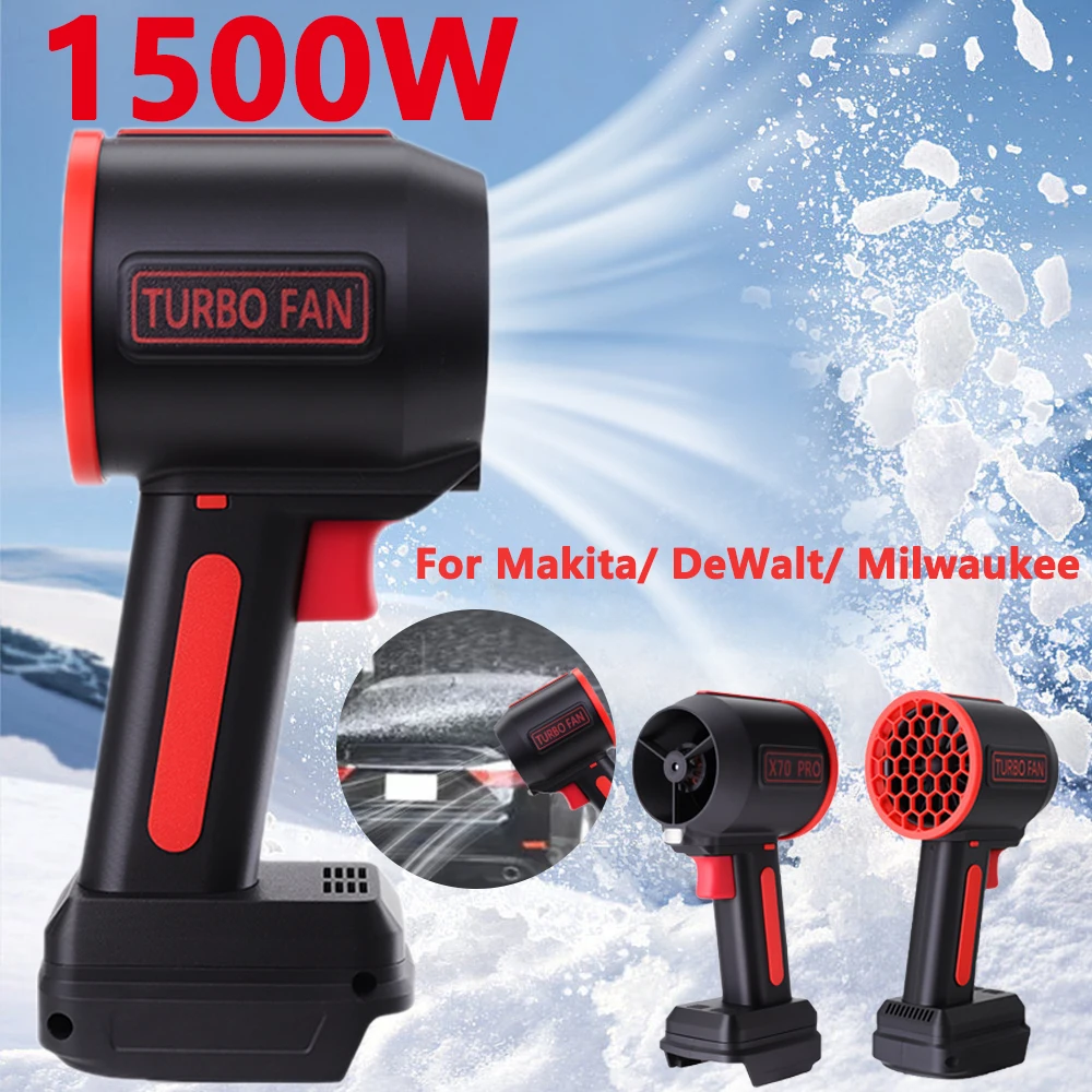 Portable 1500W Powerful Blower For Makita 64MM Wireless Air Blower Brushless Handheld Turbo Fan Jet Blower for /Milwaukee