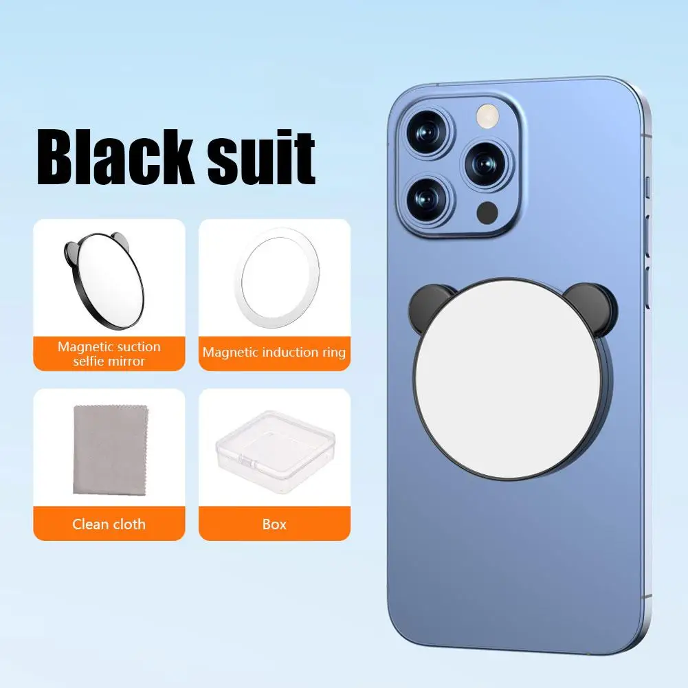 Phone Magnetic Selfie Mirror For Back Camera Universal Phone Photography Accessories For Vlogging Phone Selfie Viewfinding L9r9