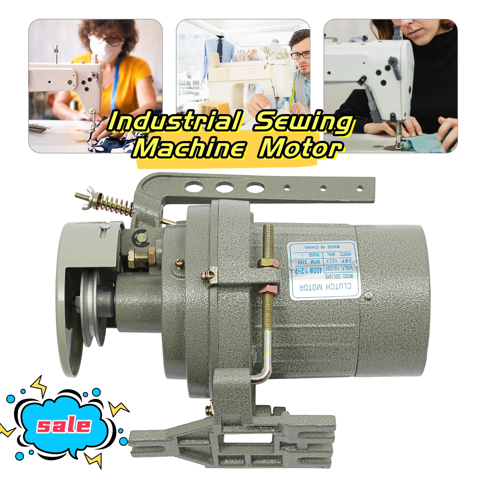 400W Industrial Sewing Machine Motor Electric Sewing-machine Clutch Motor for Sartorius Beading machines