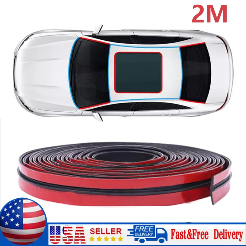 

2 м автомобильная резиновая уплотнительная лента ветрозащитная защита от протечек уплотнительные ленты на крышу автомобиля стеклянная Т-образная уплотнительная наклейка для пыли аксессуары