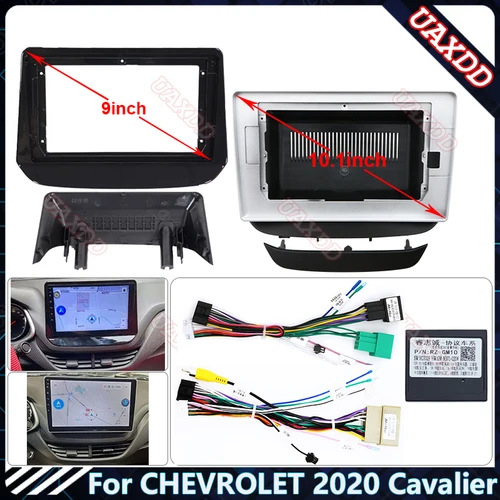 Para CHEVROLET 2020 Cavalier 9 10,1 pulgadas coche dvd Radio Android arnés estéreo pantallas navegación tablero cables marco canbus