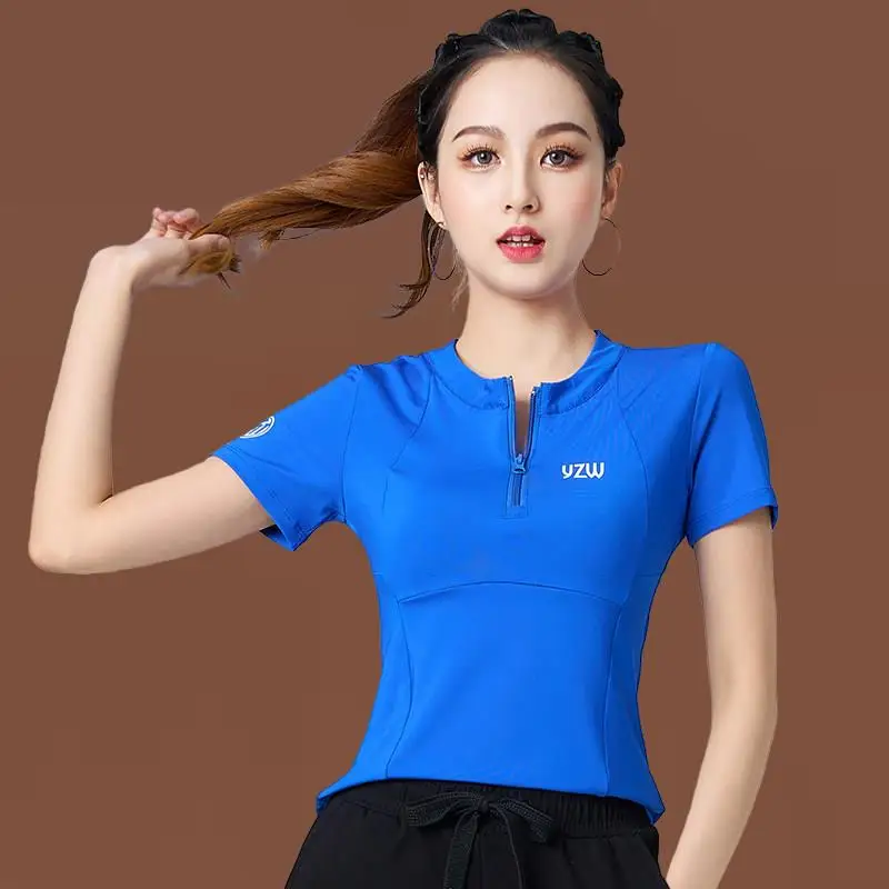 quick-dry-short-sleeve-fitness-sportswear-for-square-dance-yang-li-dry-drag-step-dance-clothing-new-style-sport-suit