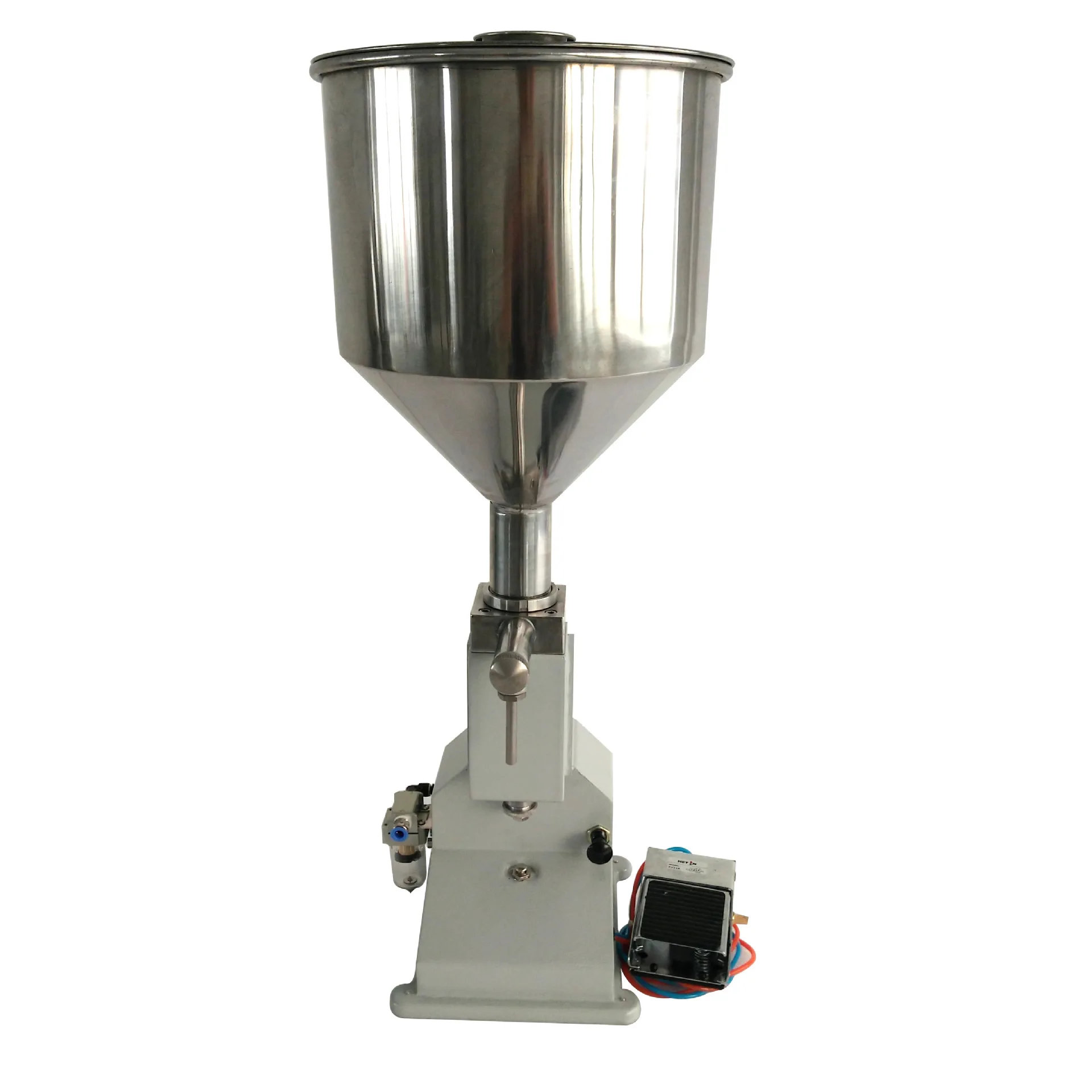 

Pneumatic A02 Semi Automatic Factory Supply Liquid Paste Oil Filler Perfume Juice Bottle Filling Machine