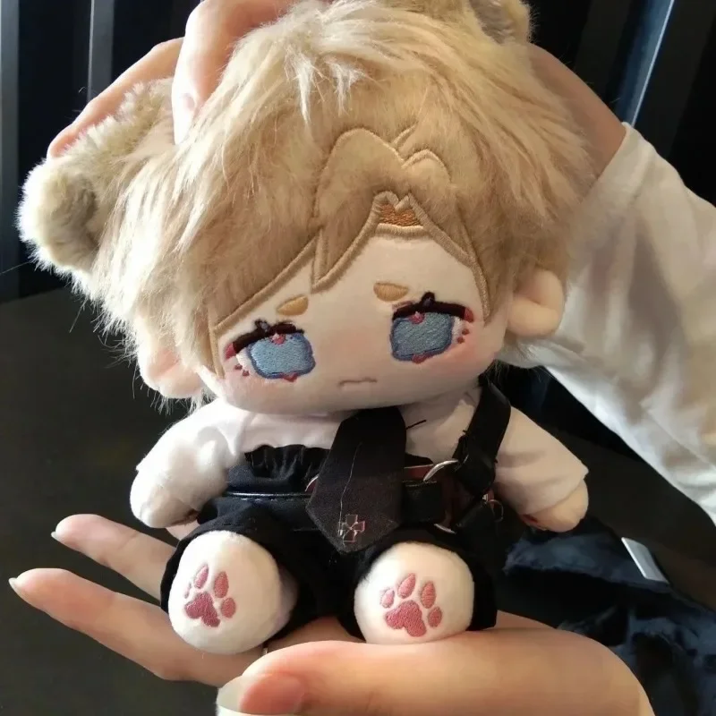 

Anime Game Leon Kawaii Dog Cosplay Plush Doll With skeleton Body 20cm Dress Up Clothes Outfit Stuffed Toys Cute Figures Gift