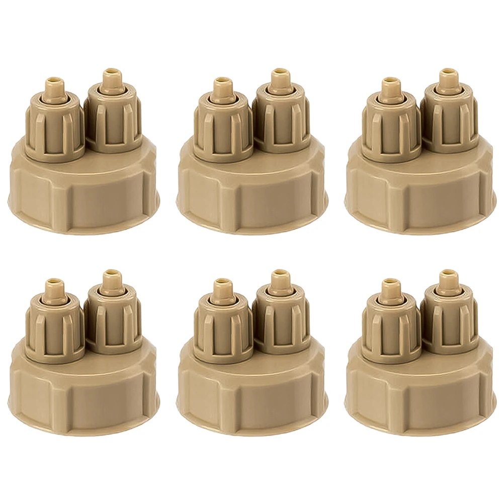 

CO2 Bottle Caps DIY Reactor Diffusers Air Hose Fittings Aquarium Supplies Grey ABS Plastic Easy Setup Long Lasting Pet