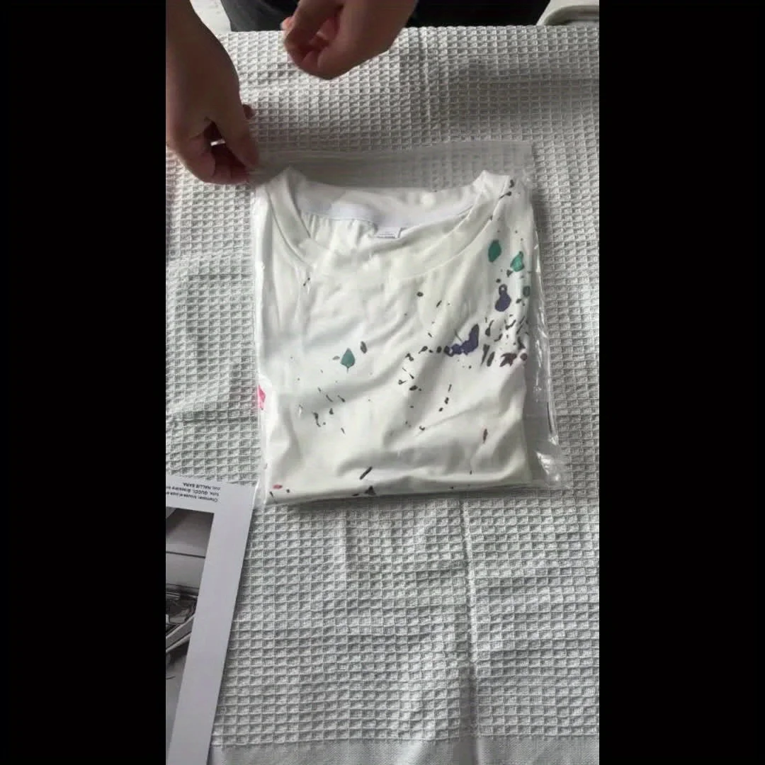 Paint Splatter Women's Tee - Artistic Graffiti Graphic, Casual Daily Wear image 6