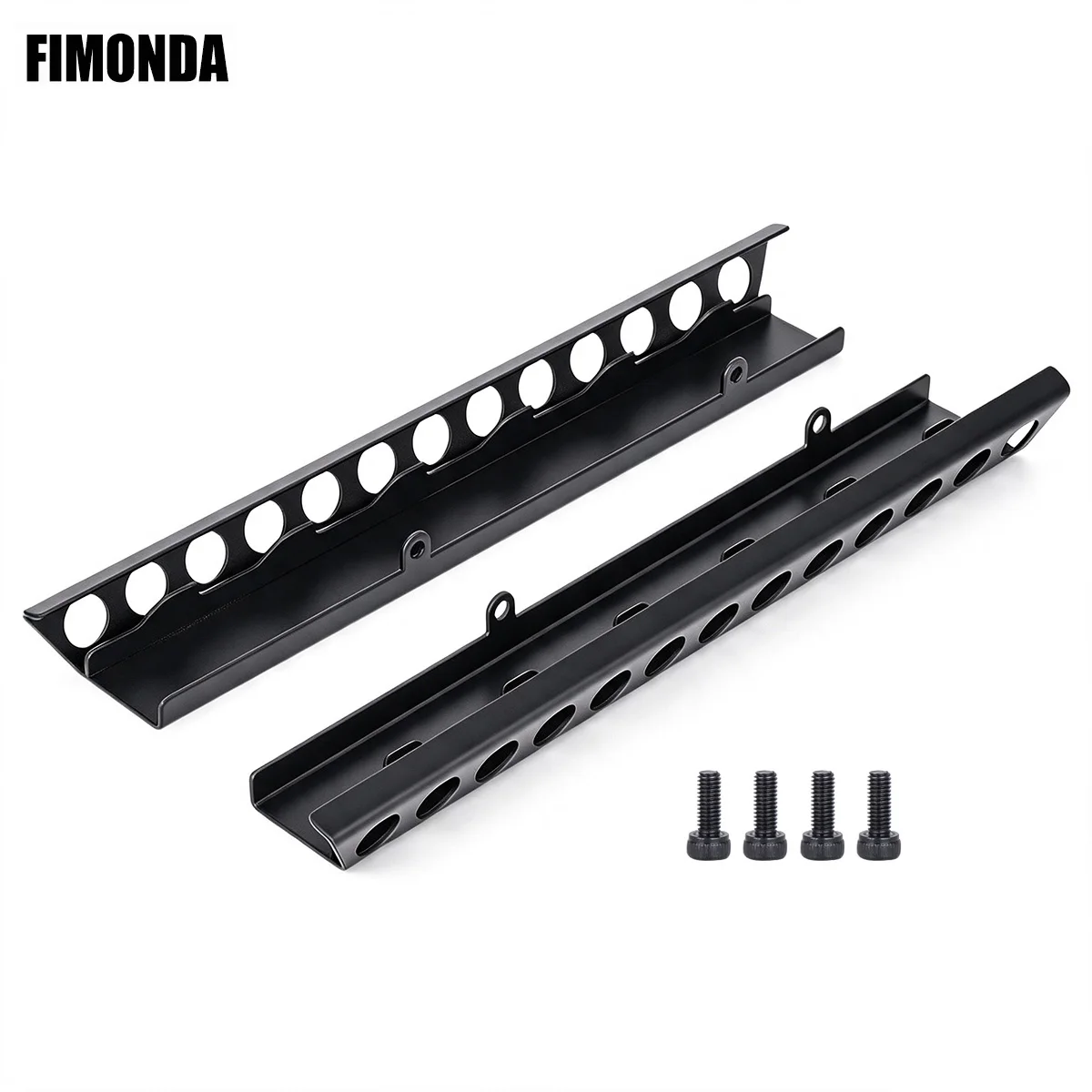 1Set Stainless Steel Side Pedal for 1/10 RC Crawler Car Vanquish VS4 VS4‑10 PRO Upgrade Parts