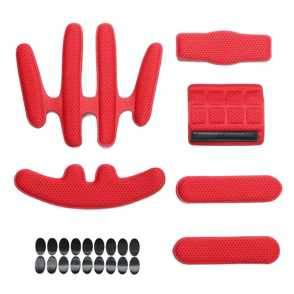 24pcs/set Cycling Sealed Universal Replacement Protection Pad Foam Pads Set Helmet Inner Padding Kits
