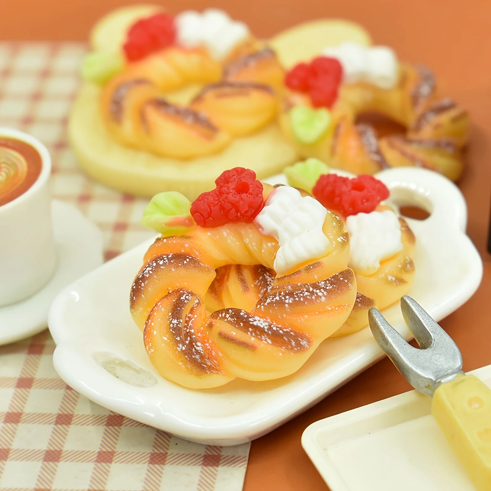 12 Pcs Cute Cake Dessert Resin Jewelry Set, suitable for phone cases, jewelry and watch accessories, perfect choice