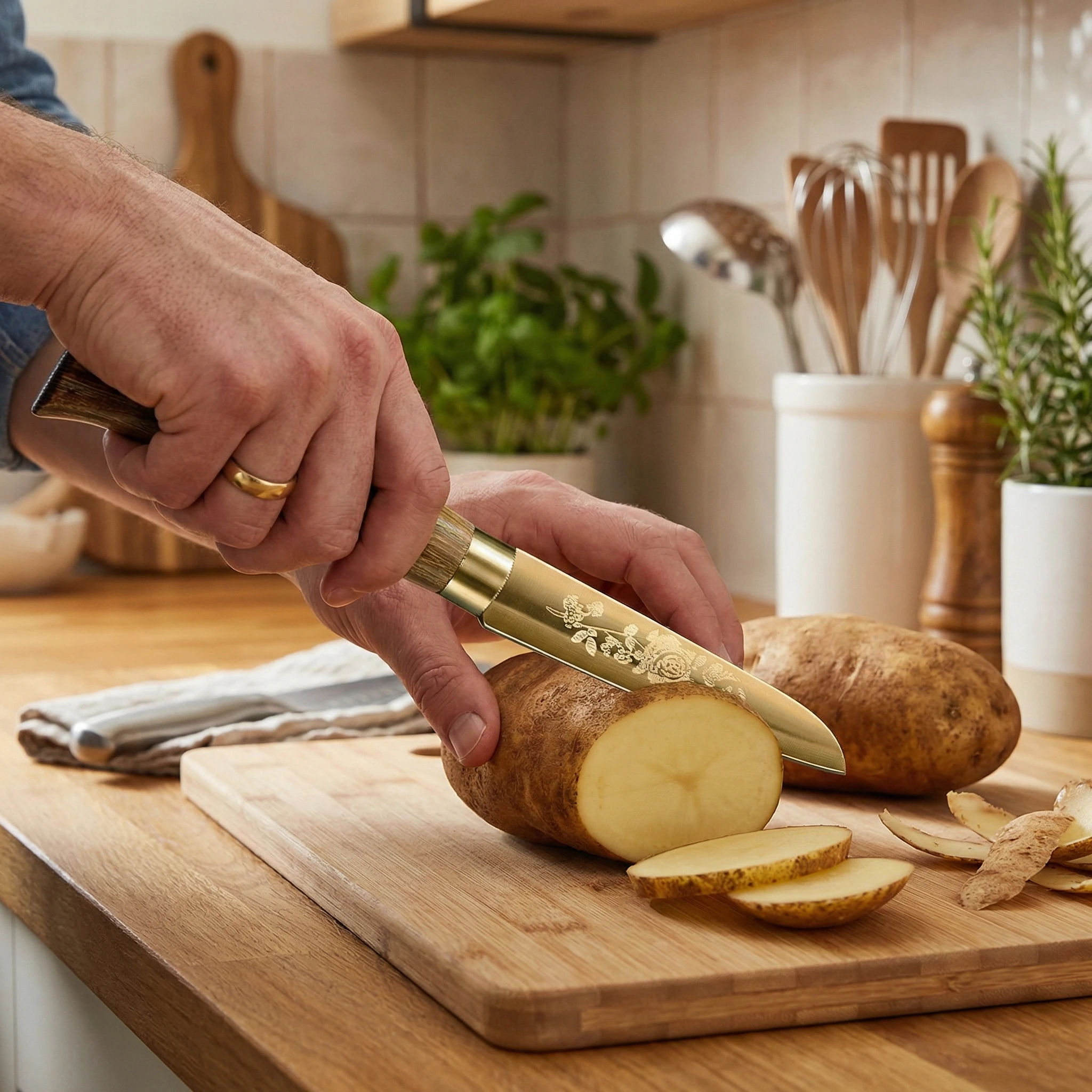 Multi-Functional Fruit Knife 3 Piece Set-Cost-effective Stainless Steel Peeler for Kitchen,Sharp Small Knife for Home&Restaurant