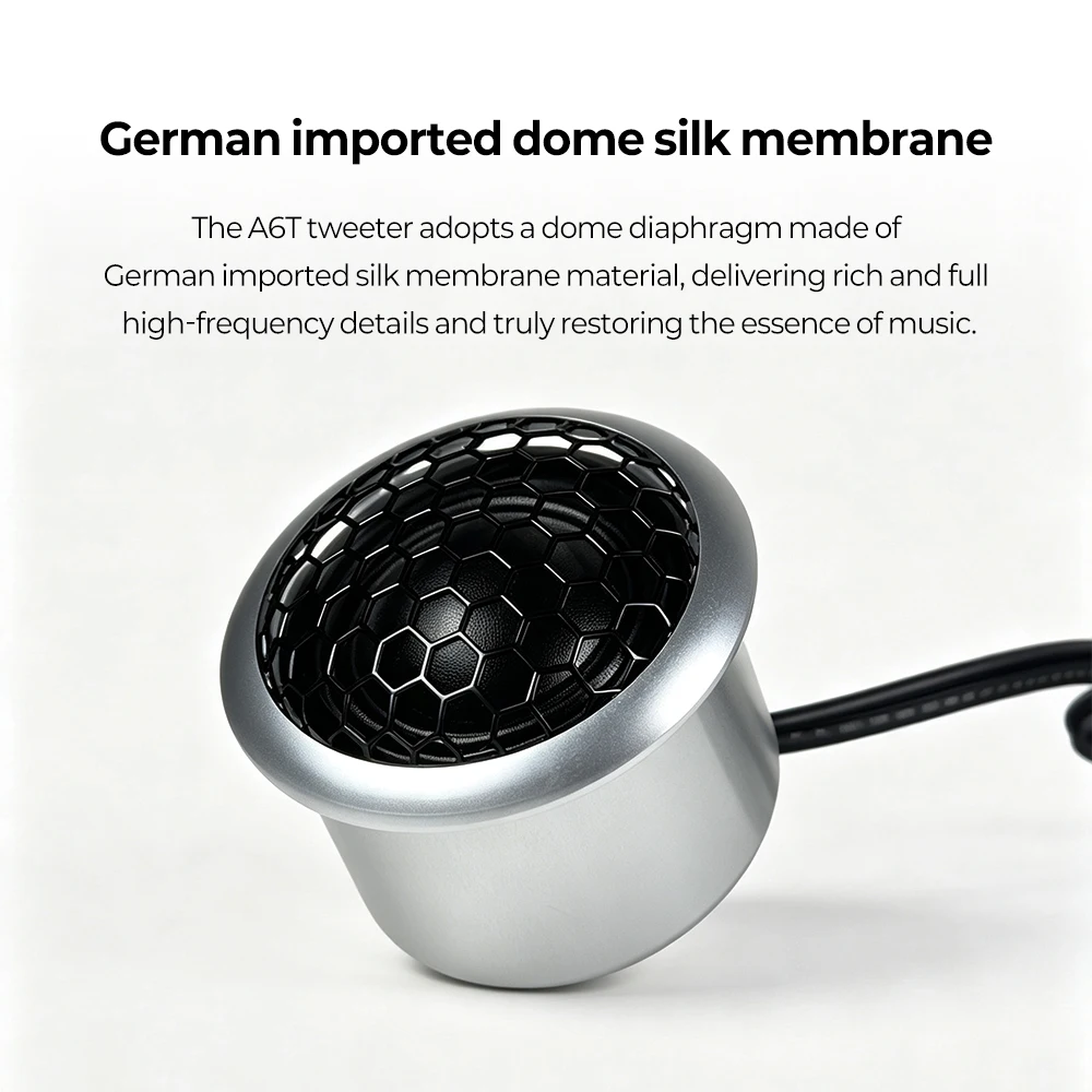 2Pcs 1.5 Inch Car Tweeter with Enclosure Hi-End Silk Dome Treble Speaker High Fidelity Audio Upgrade for Car Audio System