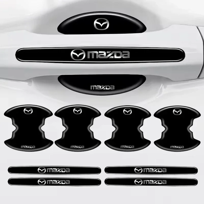 

8PCS Car Door Handle Scratch Guard Sticker Paint Protector for Mazda 3 Mazda 6 CX-5 Car Exterior Accessories