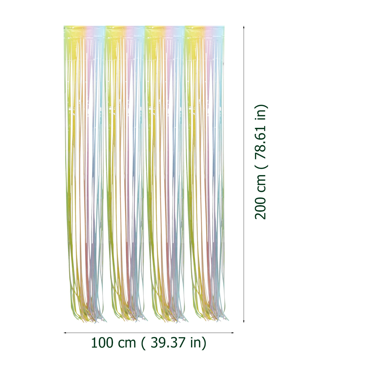 

2pcs Fringe Curtain Backdrop Tinsel Decor Foil Curtain For Party Wedding Baby Shower Door Decoration Curtains Streamer Birthday