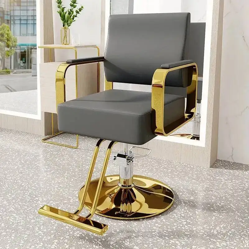 Wheel Cosmetic Hairdressing Barber Chairs Makeup Vintage Aesthetic Barber Chairs Ergonomic Silla Barbero Salon Furniture YX50BC