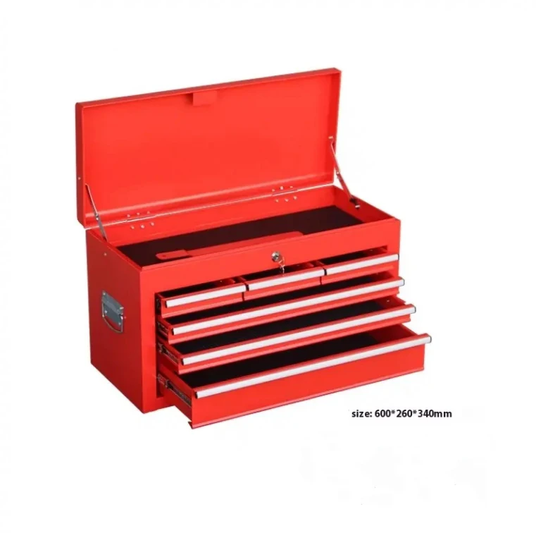 2025Heavy Duty Portable Tool Box Drawers Cabinet Handle Customizable Metal Iron Chest for Garage Workshop Use OBM/OEM
