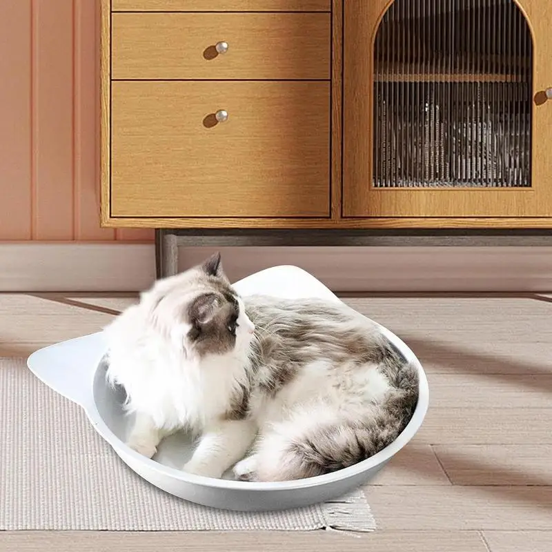 Dog Cooling Mat Heat Dissipation Aluminum Cat Bed Portable Cool Nest Basin Pet Cat Pan Pet Cat House Cooling Mat Basin For Pet