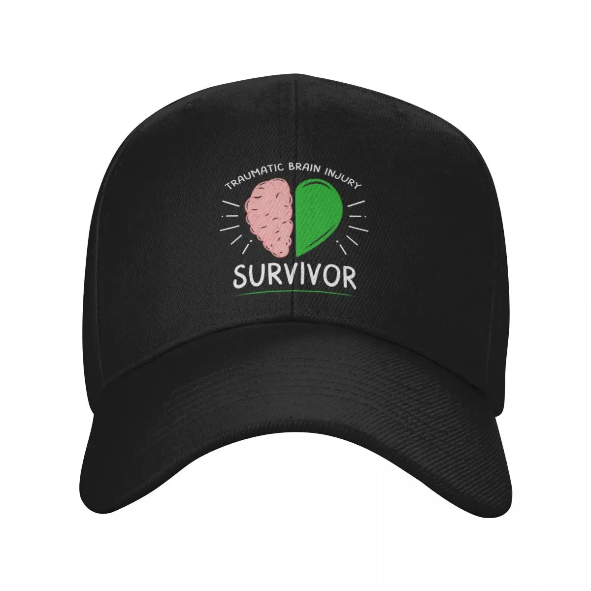 

Traumatic Brain Injury Survivor Baseball Cap Beach sun hat funny hat For Girls Men's