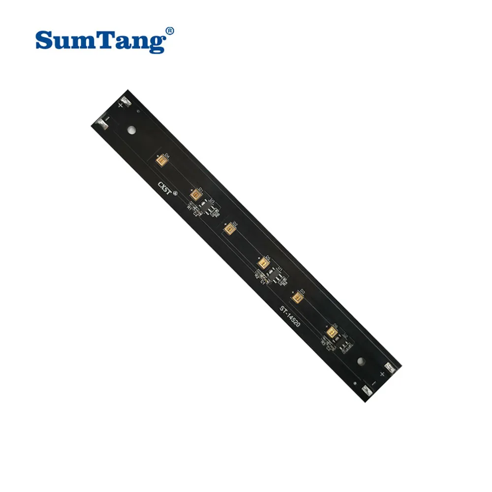 SumTang High Radiation Power UVC LED Strip Module 5V 12V 24V 265-285nm 2.5W 5W 6W 8W 12W 18W 24W for UV Disinfecation Equipments