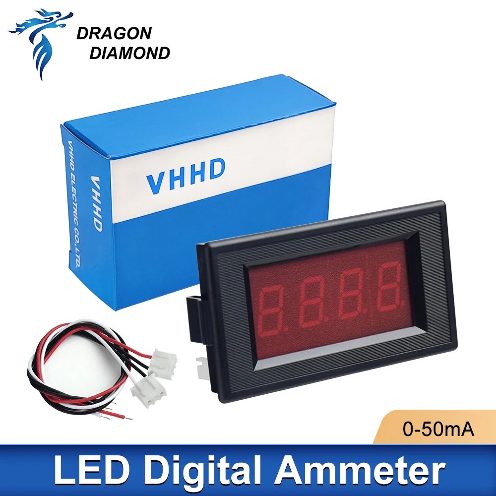 Digitale rode LED digitale paneelmeter DC-voltmeter spanningsmeter digitale ampèremeter voltmeter analoge ampère LED-spanningsmeter