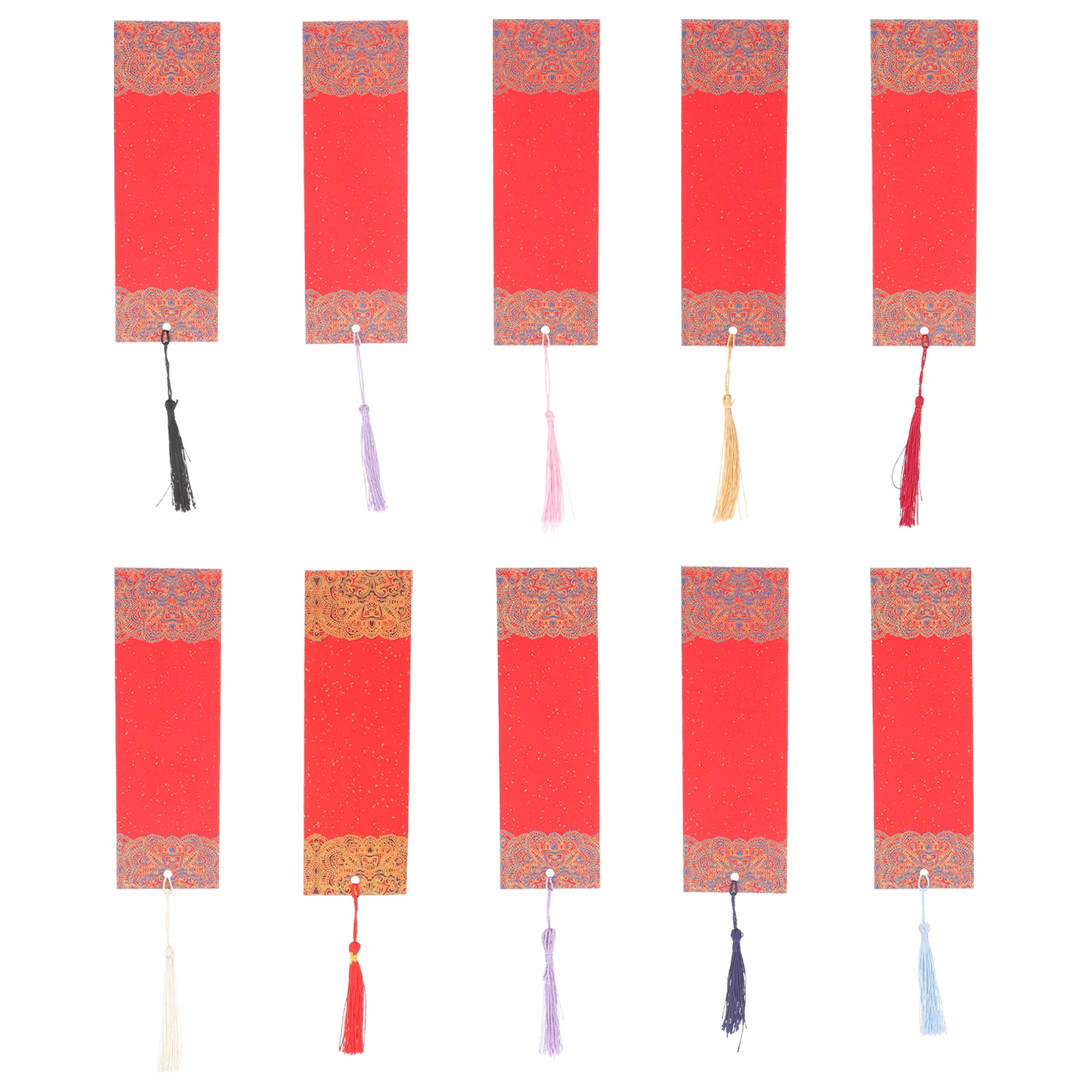 

1 Set Of Handmade Graffiti Paper Bookmarks Diy Blank Markers With Tassel Unpainted For Book Lovers Students Writers Graduates
