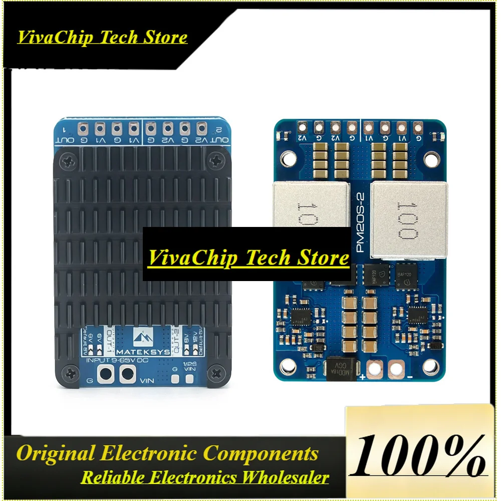 VIVaSMateksys Matek PM20S-2 Power Module Independent Step-down Voltage Regulators Overcurrent Protection & Self-recovery
