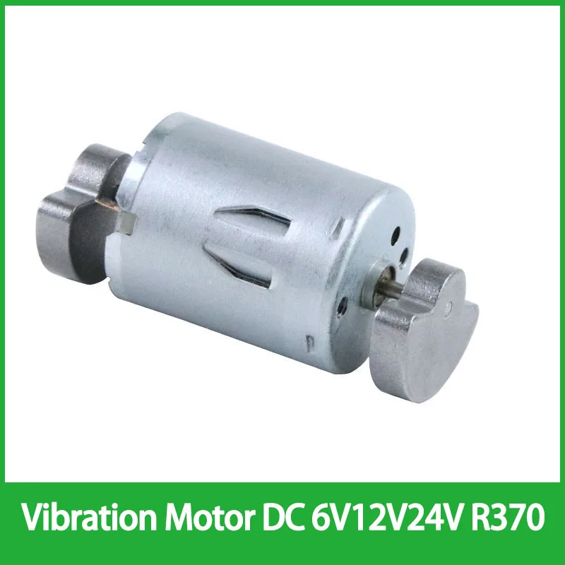 VibrationMotor DC 6V12V24V R370 Electric Engine Dual Vibrator Sector Head Double Round Head Vibrating For Adult Products Massage