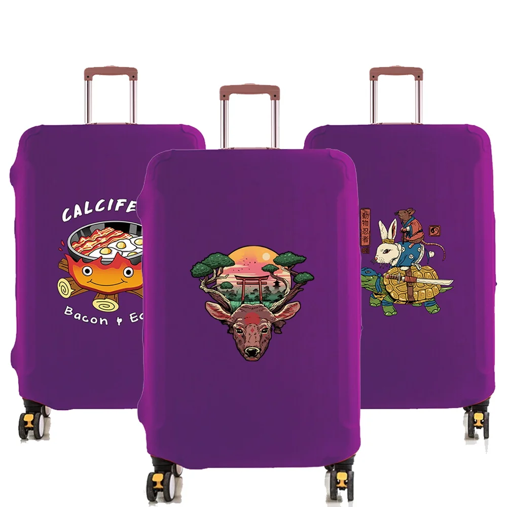 Maleta de equipaje, cubierta antipolvo de viaje, Fundas protectoras de equipaje para accesorios de viaje de 18-32 pulgadas, patrón de la serie