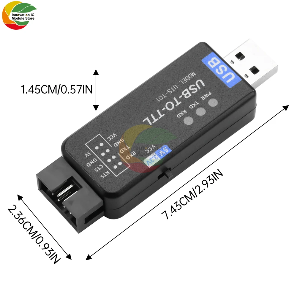 USB to TTL Converter UART Free Driver TypeC Module USB to Multi-channel Serial Port Download CH343G