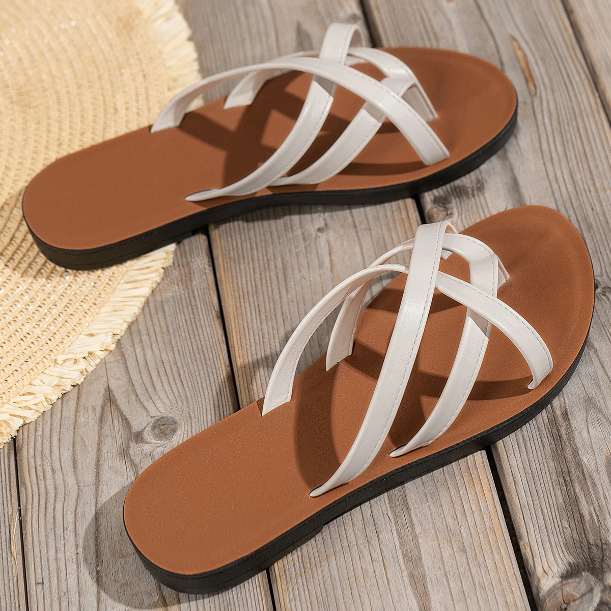 Frühlings- und Sommer-Damen-Flip-Flops und Modische Strandschuhe – Detail 16