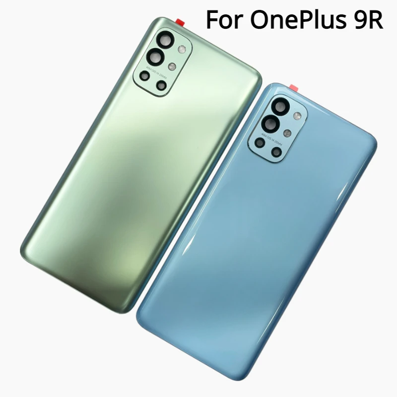 

Задняя крышка батарейного отсека для OnePlus 9R, задняя панель Gorilla Glass 5, детали для One Plus 1 + 9R