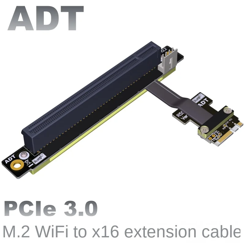 

Удлинительный Кабель-адаптер M.2 Wi-Fi A.E key с поддержкой PCI-E 3,0 x16