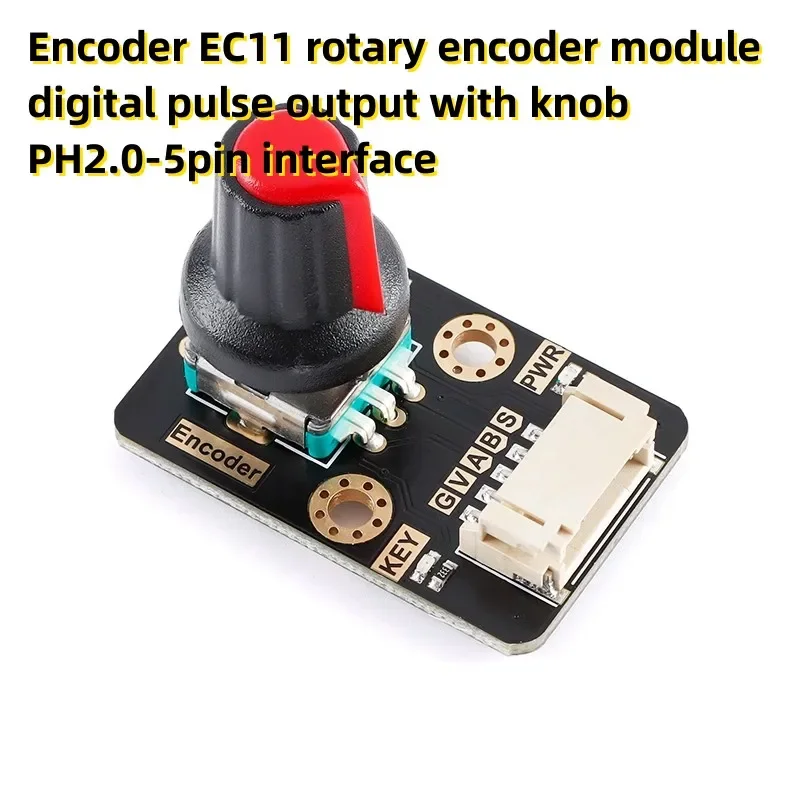 Modul encoder rotary EC11 dengan output pulsa digital dan antarmuka tombol PH2.0-5pin