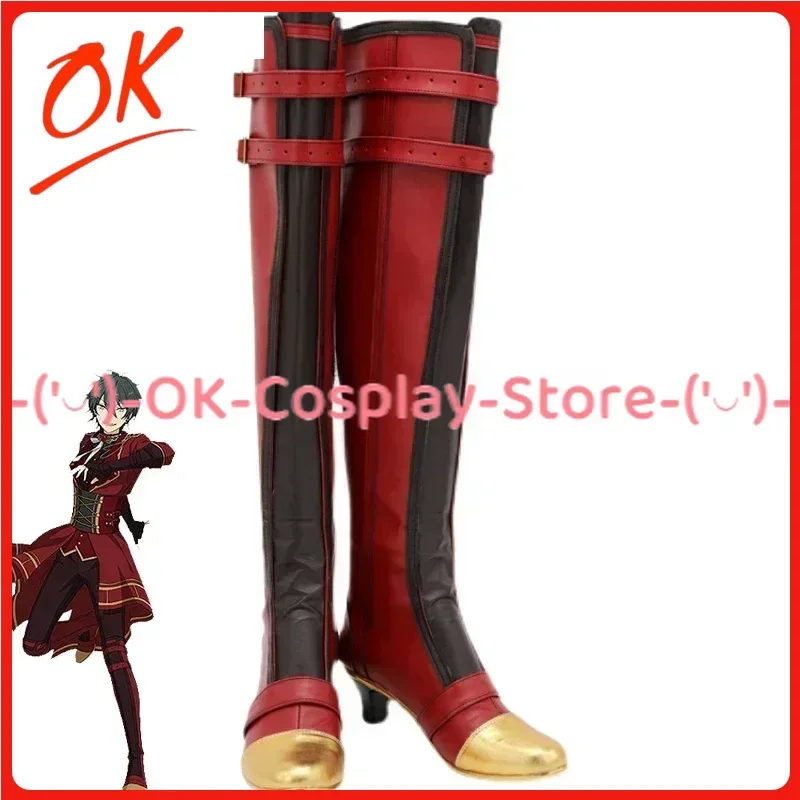 [Customized Size] Ensemble Star Mika Kagehira Cosplay Shoes Game Roleplay Costume Prop Halloween Carnival Party Boots PU Leather