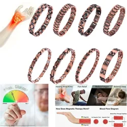 Healing Healthy Copper Magnetic Bracelet for Men Arthritis Pain Relief Bio-Energy Blood Pressure Bracelet Health Bangle Jewelry