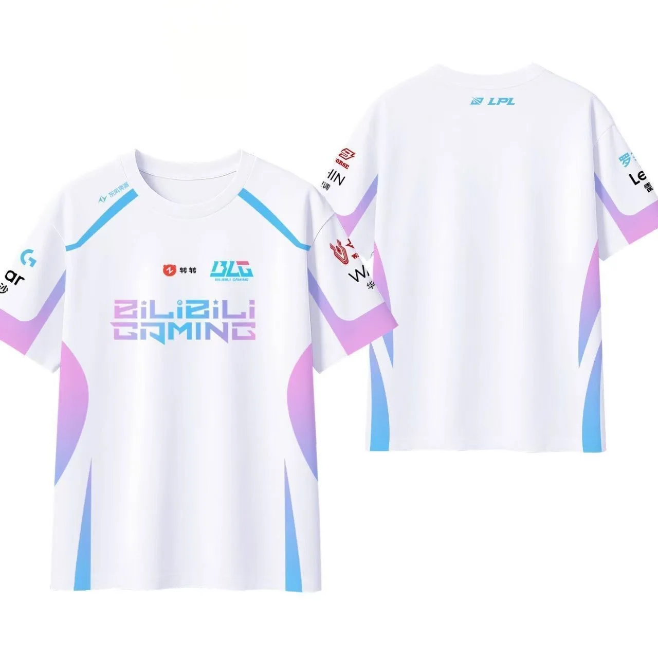 League of Legends BLG Uniform Jersey E-sports T Shirts LPL Fans ESports Game Support T-shirts Unisex Short Sleeve Tops Tee